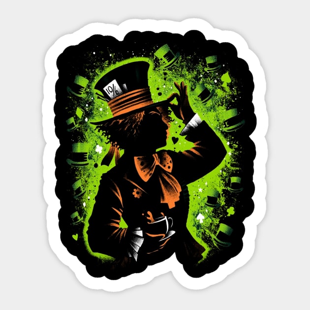 Mad Hatter Sticker by ryanteesterman